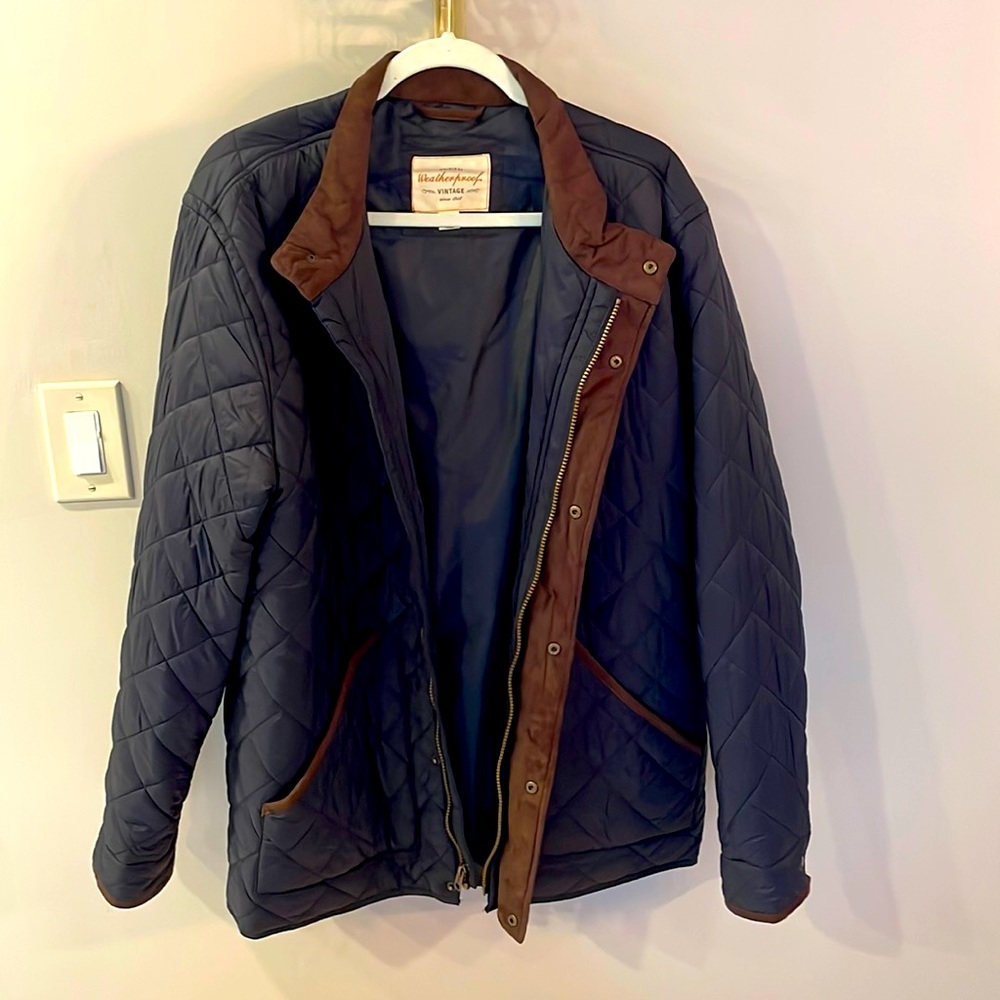 XL Vintage Jacket - Navy with zipper and snaps